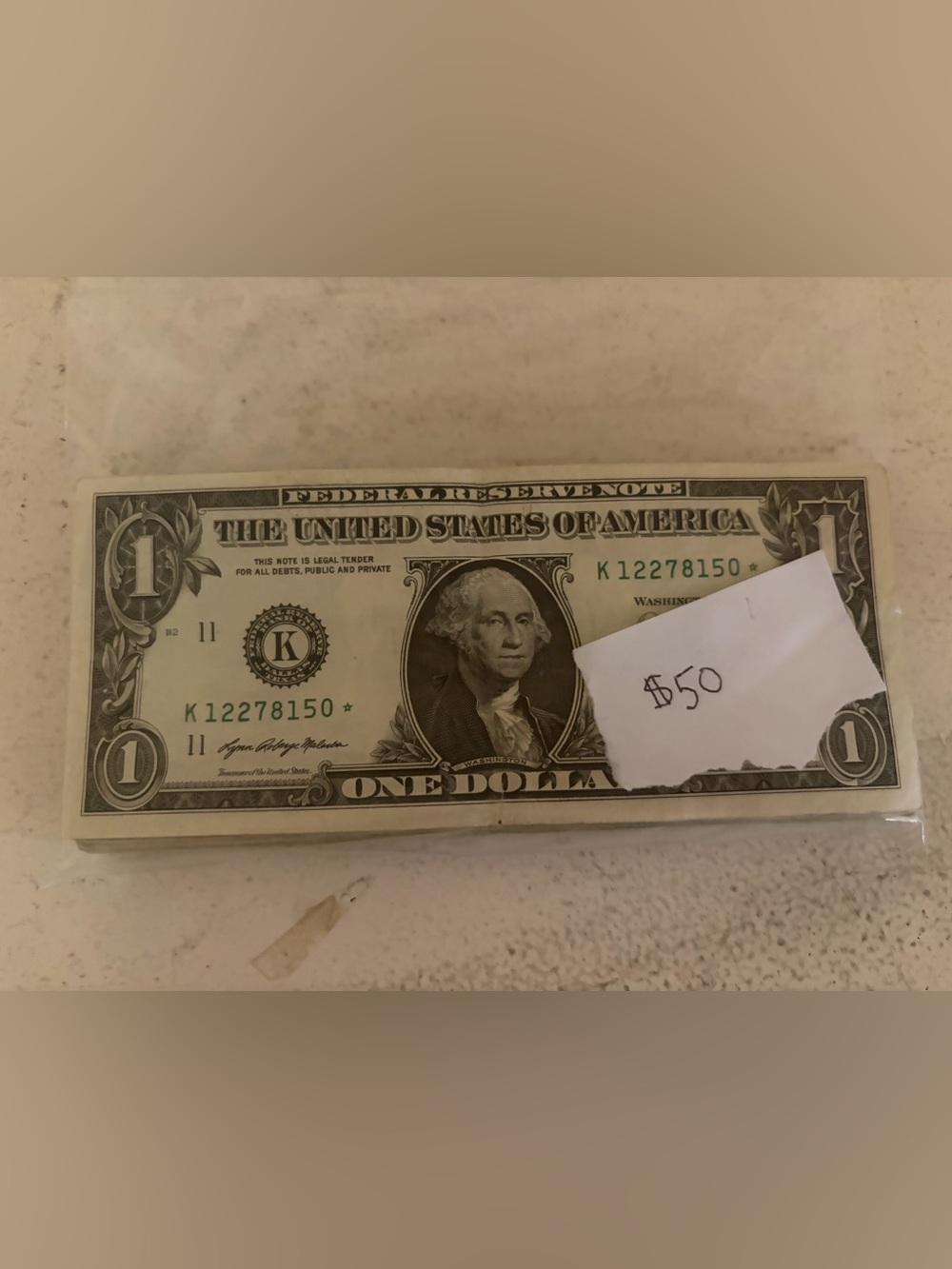 (50) $1 Star Notes assorted